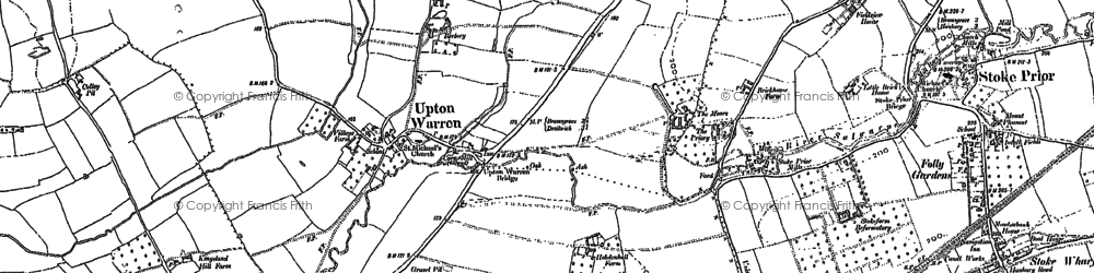 Old map of Timberhonger in 1883