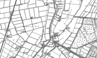 Old Map of Upware, 1886