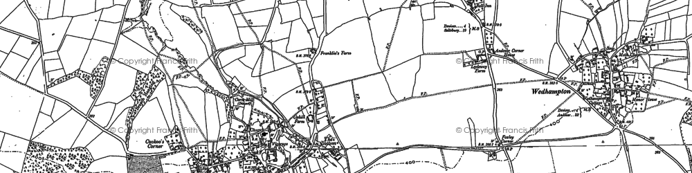 Old map of Urchfont in 1899