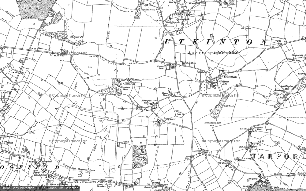 Old Map of Historic Map covering Quarrybank in 1897