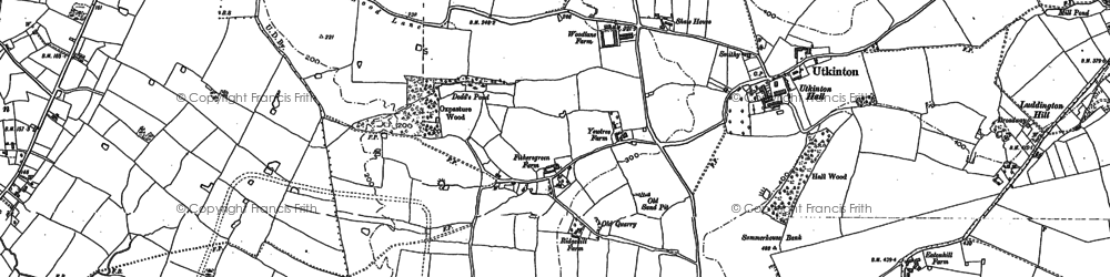 Old map of Utkinton in 1897