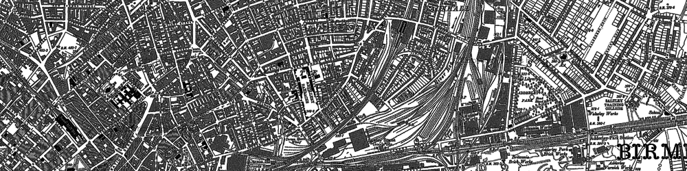 Old map of Vauxhall in 1888