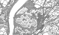 Old Map of Vaynol Hall, 1899