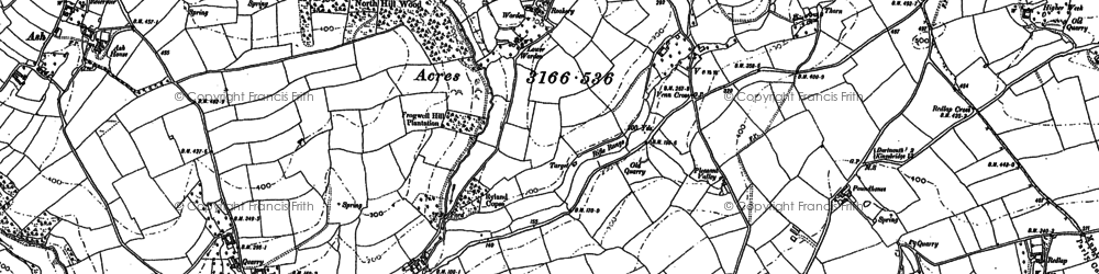 Old map of Venn in 1885