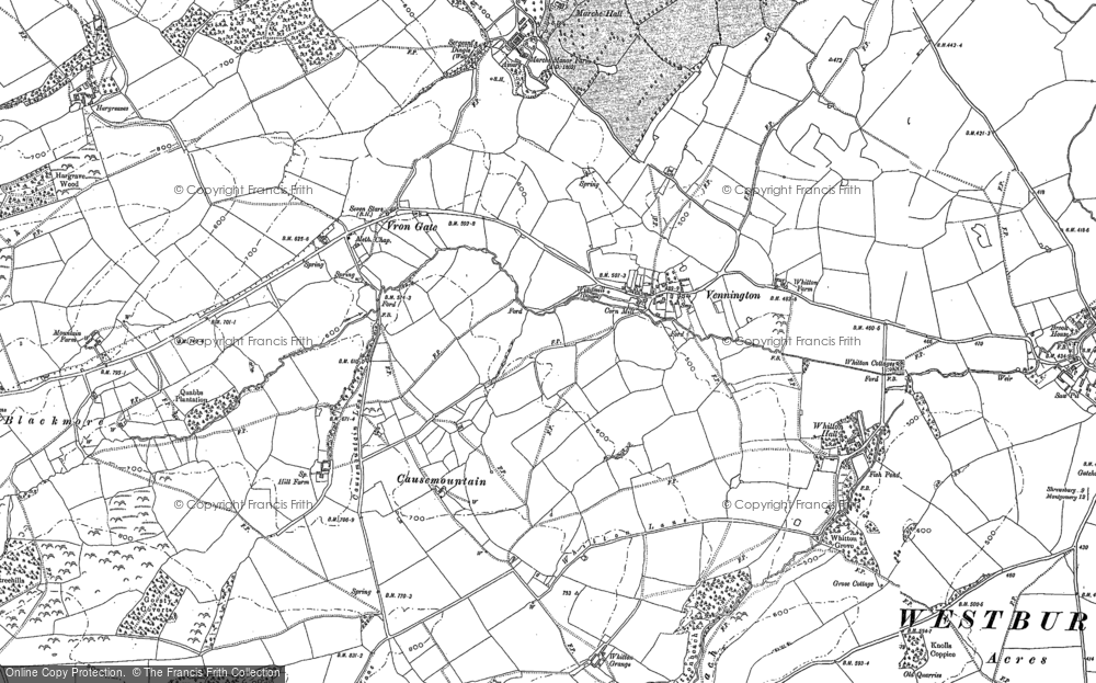 Old Map of Vennington, 1881 - 1901 in 1881