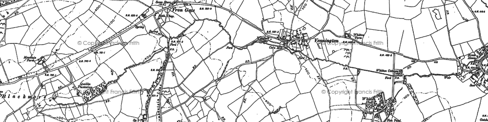 Old map of Vennington in 1881