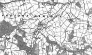 Old Map of Venny Tedburn, 1886