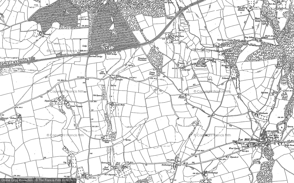 Old Map of Venton, 1898 in 1898