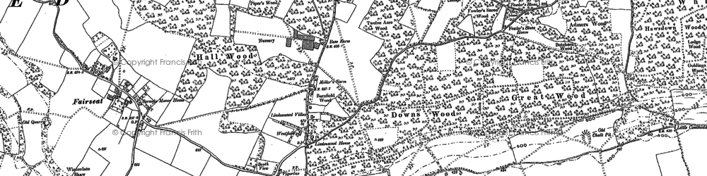 Old map of Culverstone Green in 1895