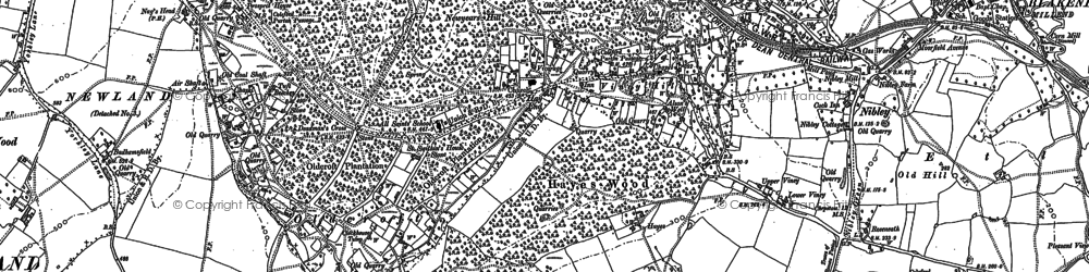 Old map of Viney Hill in 1879