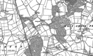 Old Map of Wadborough, 1884