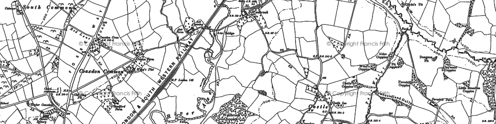 Old map of Tudhay in 1903