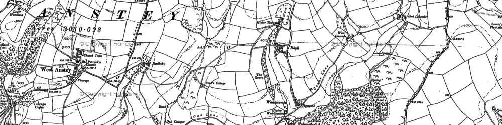 Old map of Armer Wood in 1902