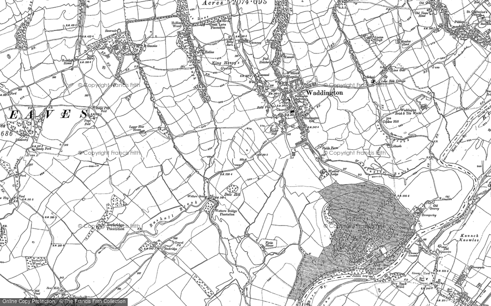 Old Map of Historic Map covering Buckstall in 1930