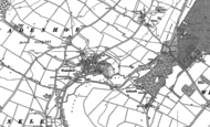 Old Map of Wadenhoe, 1885