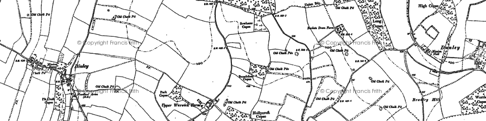 Old map of Egbury in 1894
