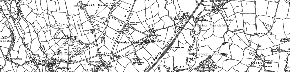 Old map of Waggs Plot in 1903