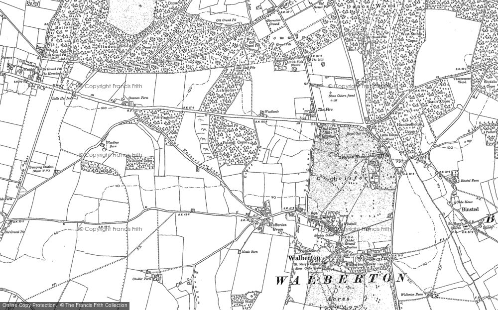 Old Map of Walberton, 1896 in 1896