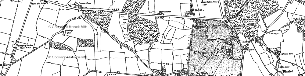 Old map of Walberton in 1896