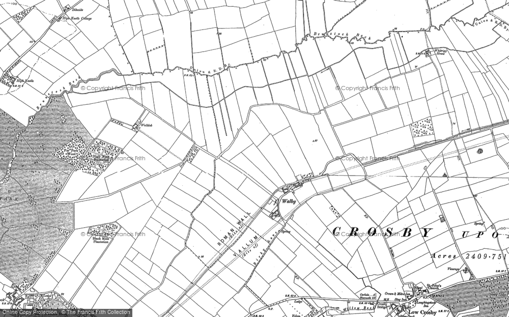 Old Map of Walby, 1888 - 1899 in 1888