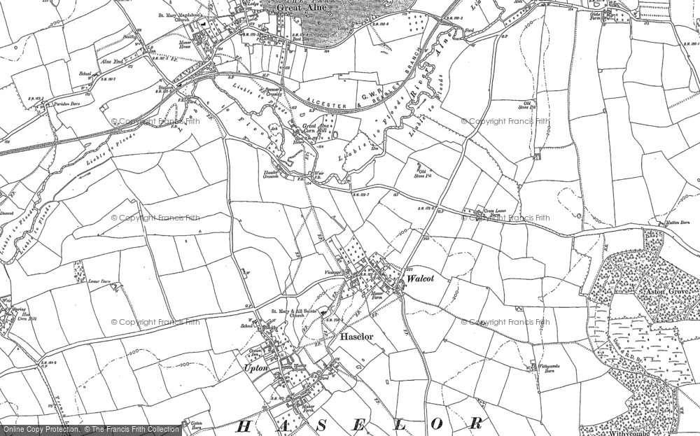 Old Map of Walcote, 1885 in 1885