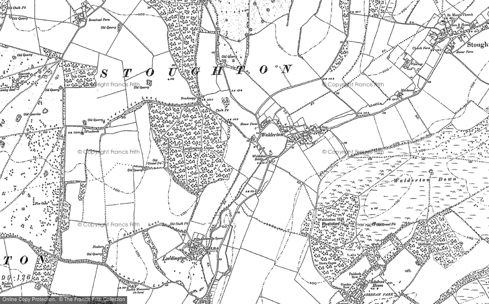 Old Map of Walderton, 1910 in 1910