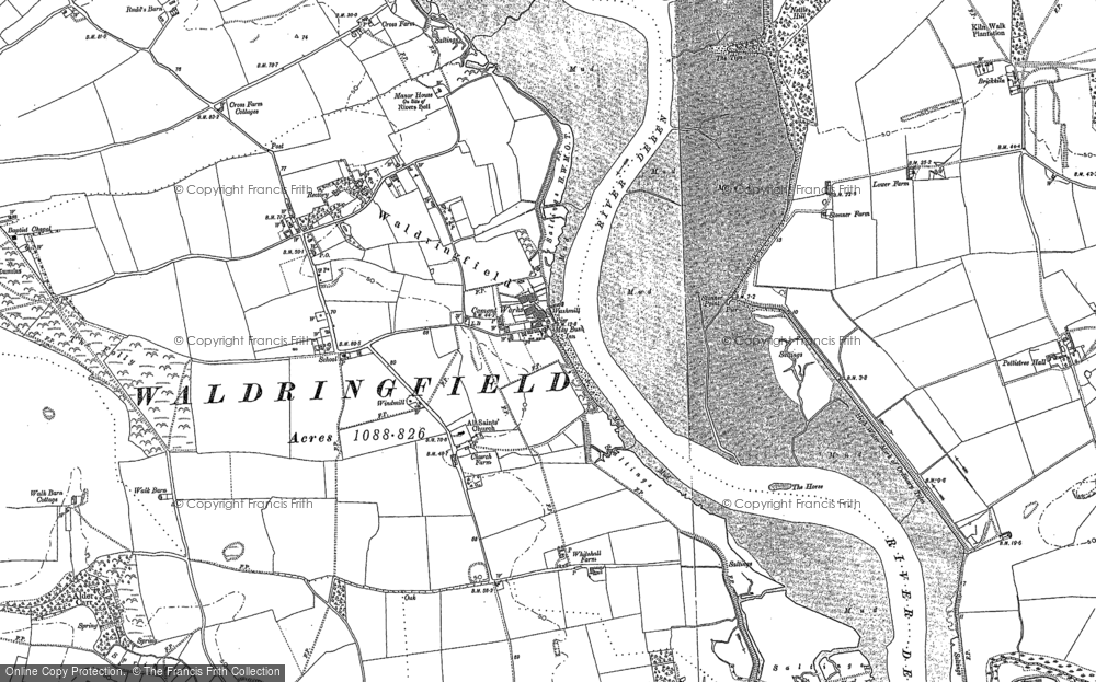Old Map of Waldringfield, 1881 - 1902 in 1881