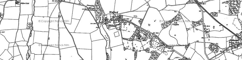 Old map of Walford in 1880