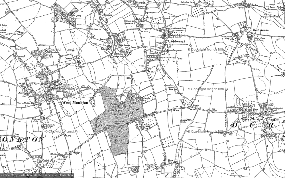 Old Map of Walford, 1885 in 1885
