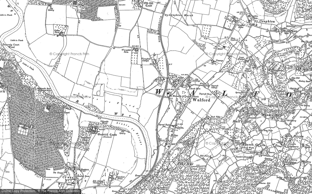 Old Map of Walford, 1887 - 1903 in 1887
