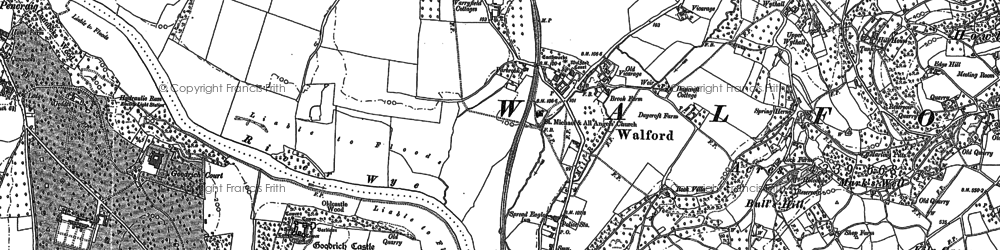 Old map of Bull's Hill in 1887