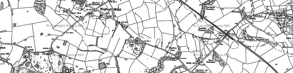 Old map of Walford Heath in 1880