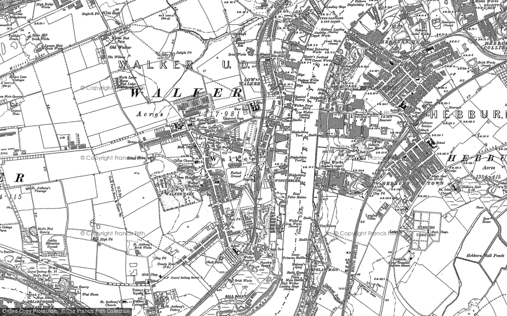 Old Map of Walker, 1913 - 1920 in 1913