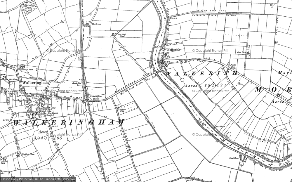 Old Map of Walkerith, 1898 - 1905 in 1898