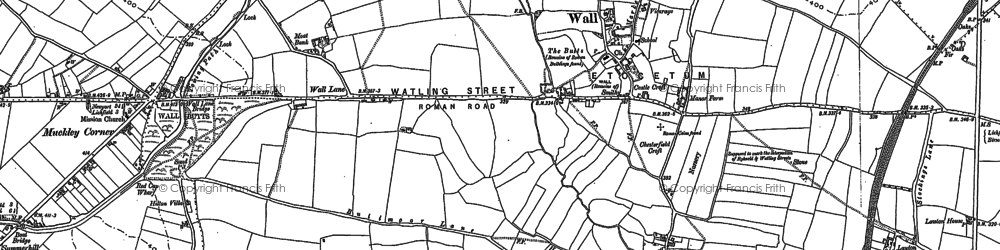Old map of Wall in 1883
