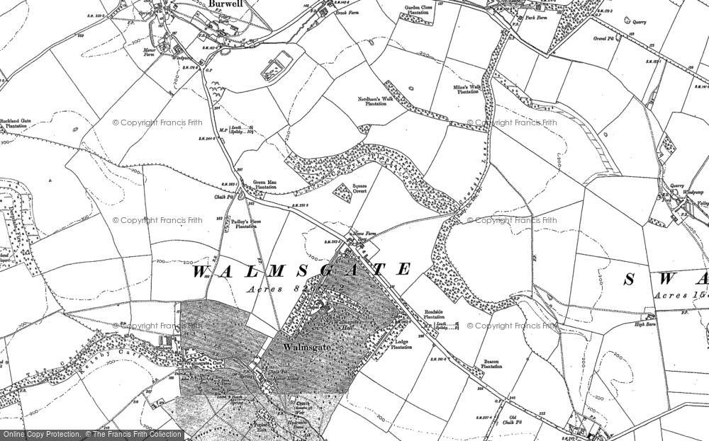 Old Map of Walmsgate, 1888 in 1888