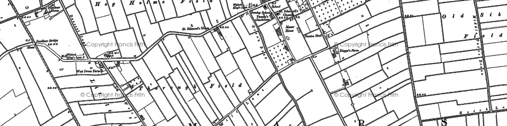 Old map of Ratten Row in 1886