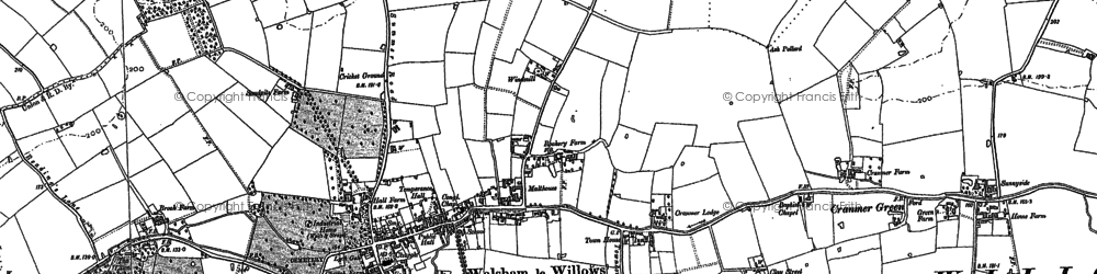 Old map of Crownland in 1883