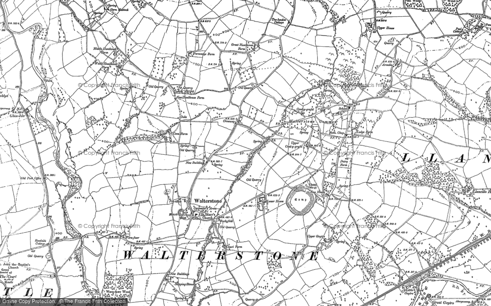 Old Map of Walterstone, 1887 - 1904 in 1887