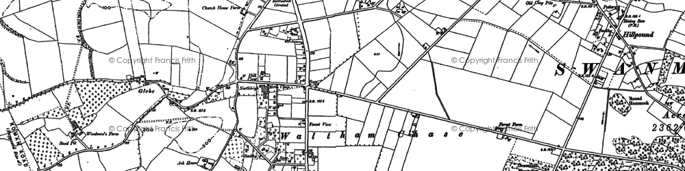 Old map of Glebe in 1895
