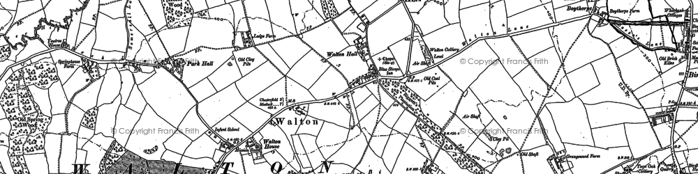 Old map of Brampton in 1876