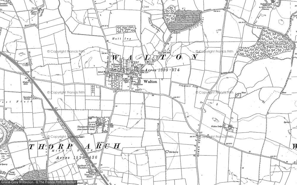 Old Map of Walton, 1891 - 1892 in 1891