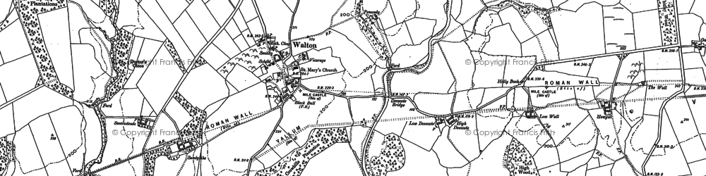 Old map of Leaps Rigg in 1899