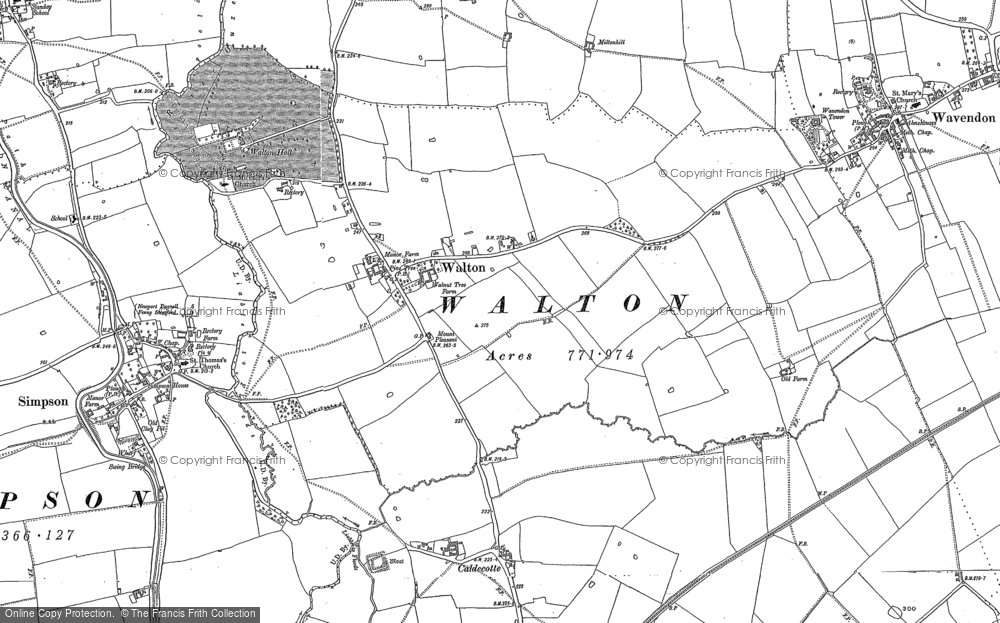 Old Map of Walton, 1900 - 1924 in 1900