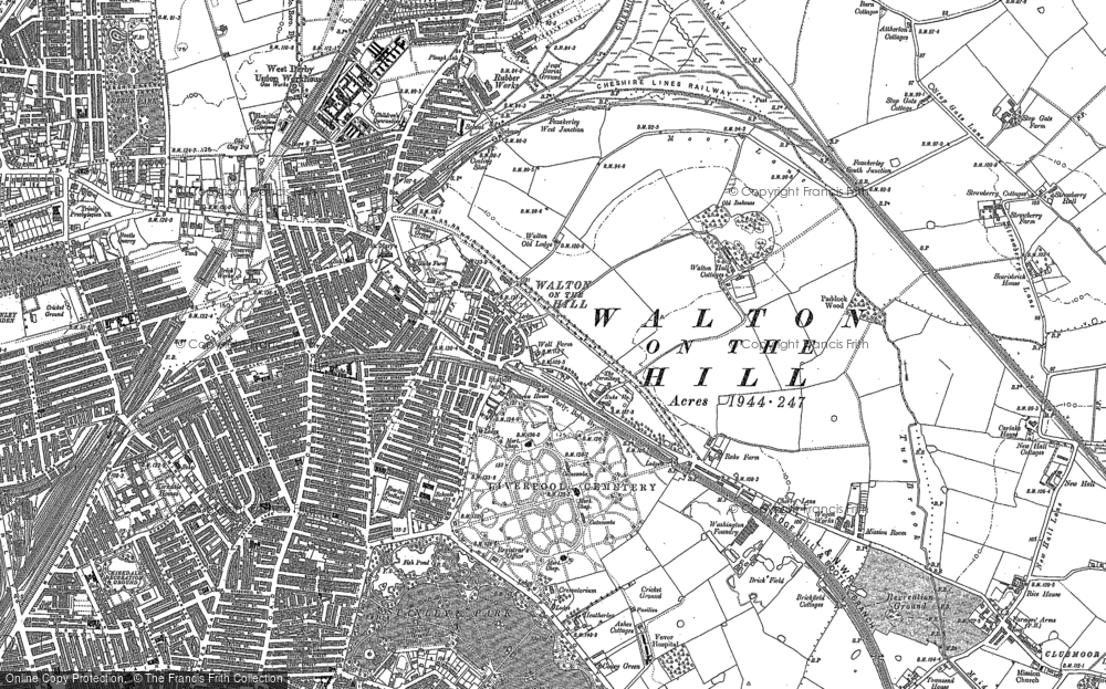 Old Map of Walton, 1906 - 1907 in 1906