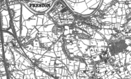 Old Map of Walton Le Dale, 1892