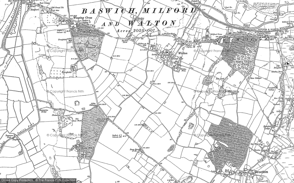 Old Map of Walton-on-the-Hill, 1880 - 1884 in 1880
