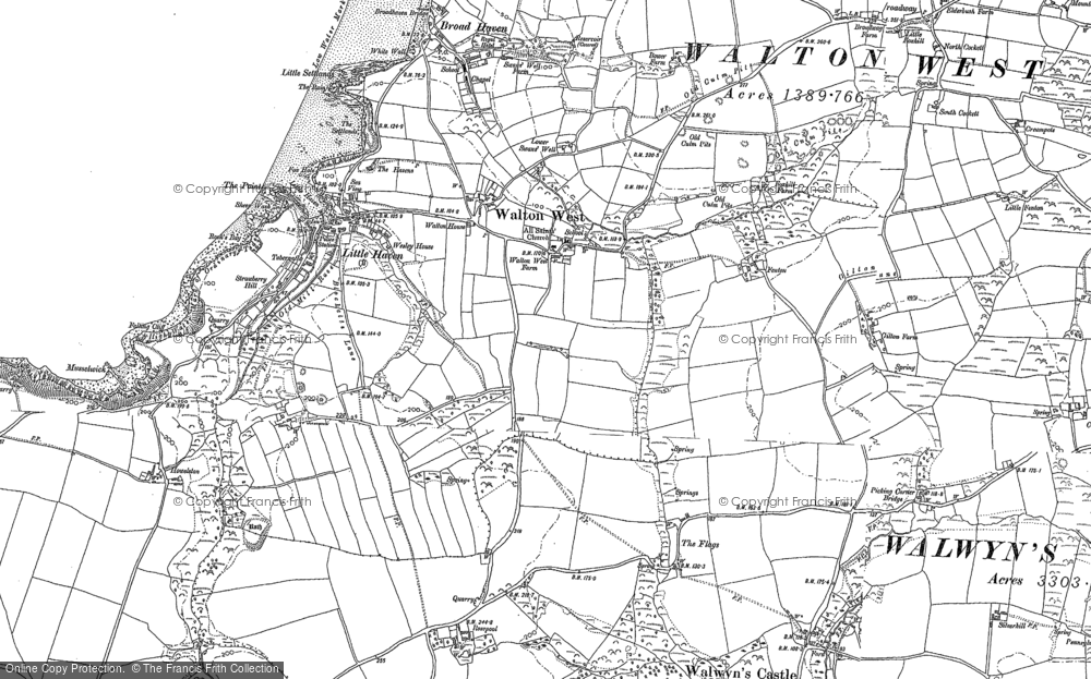 Old Map of Walton West, 1875 - 1948 in 1875