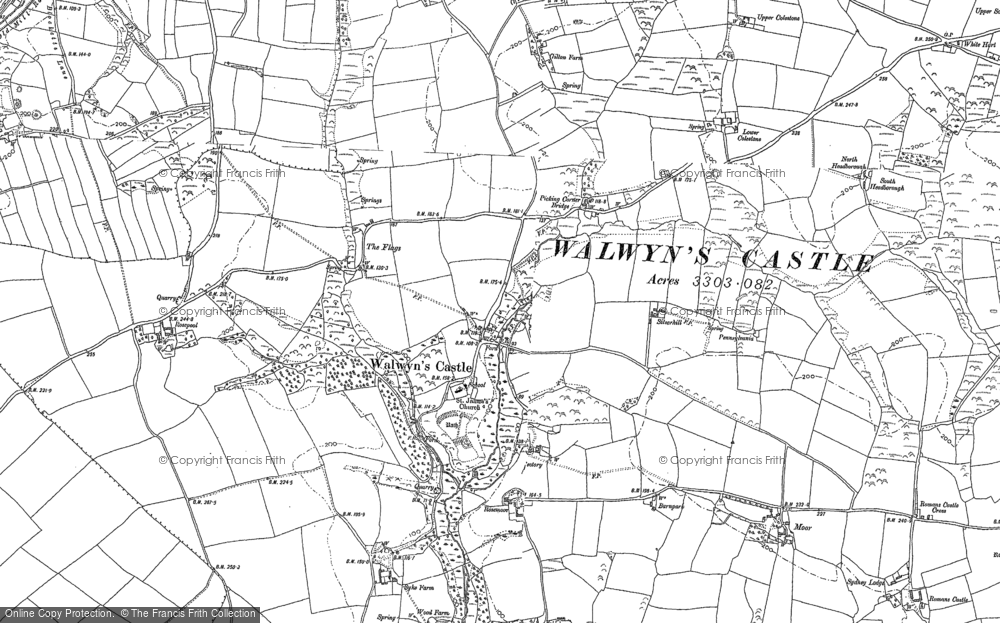 Old Map of Walwyn's Castle, 1875 - 1948 in 1875
