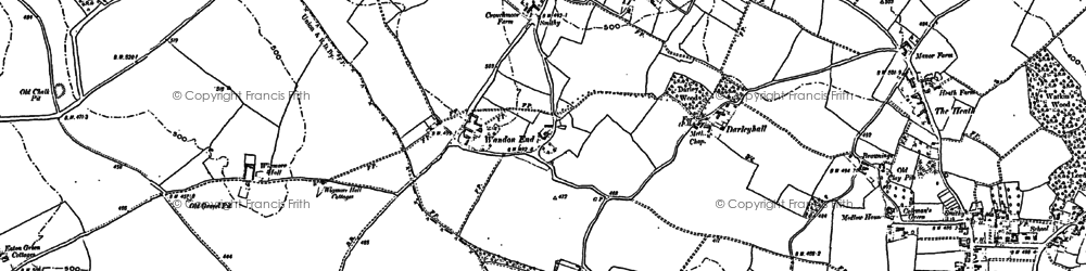 Old map of Wandon End in 1879